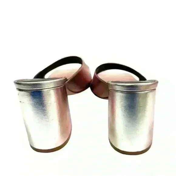 Stuart Weitzman TIA 85 slide pyrite multi color leather US 6 Shelf pull - Picture 6 of 10